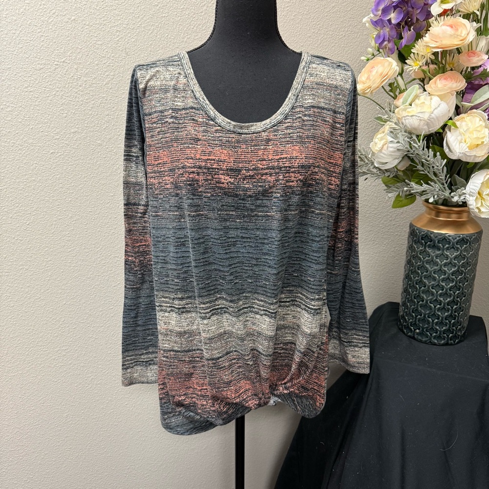 The ZigZag Stripe Multicolor Knit Long Sleeve